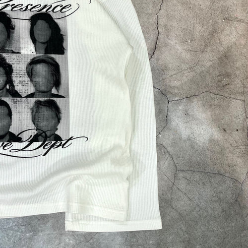 ‘lone faces’ waffle tee