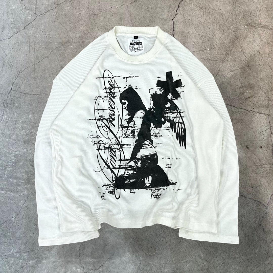 ‘fallen archangel’ waffle tee