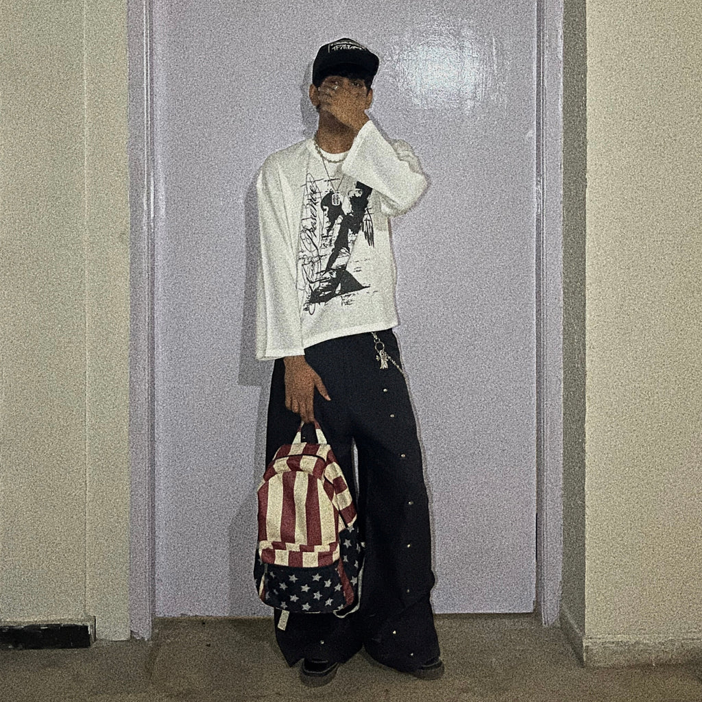 ‘fallen archangel’ waffle tee