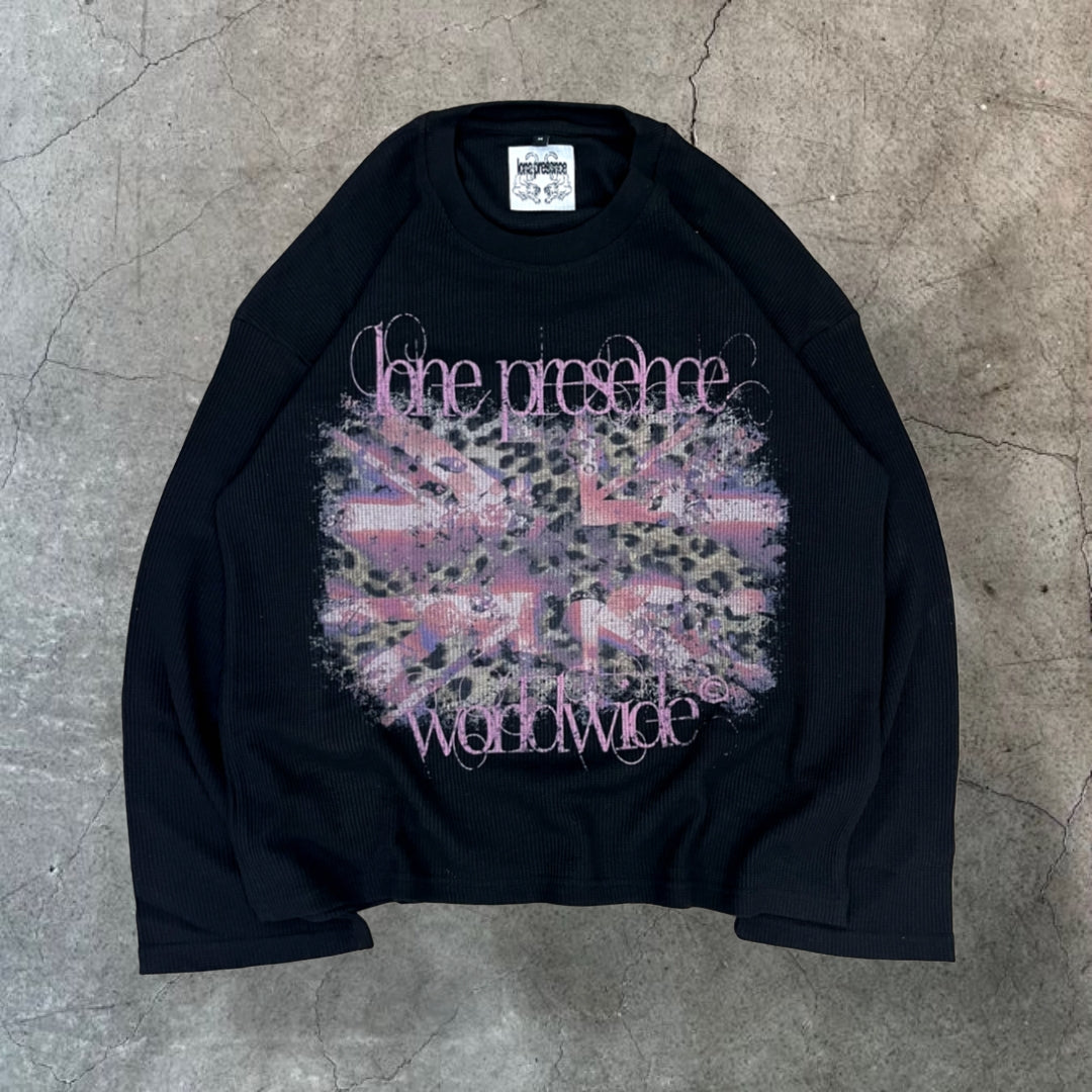 ‘united static’ waffle tee